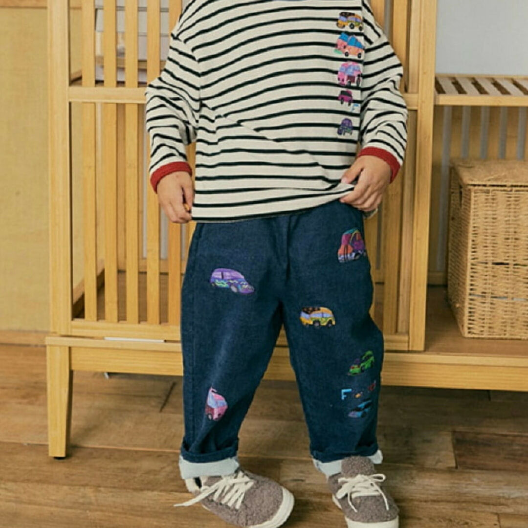 韓國MIMICO - 塗鴉童趣長褲（兩款）