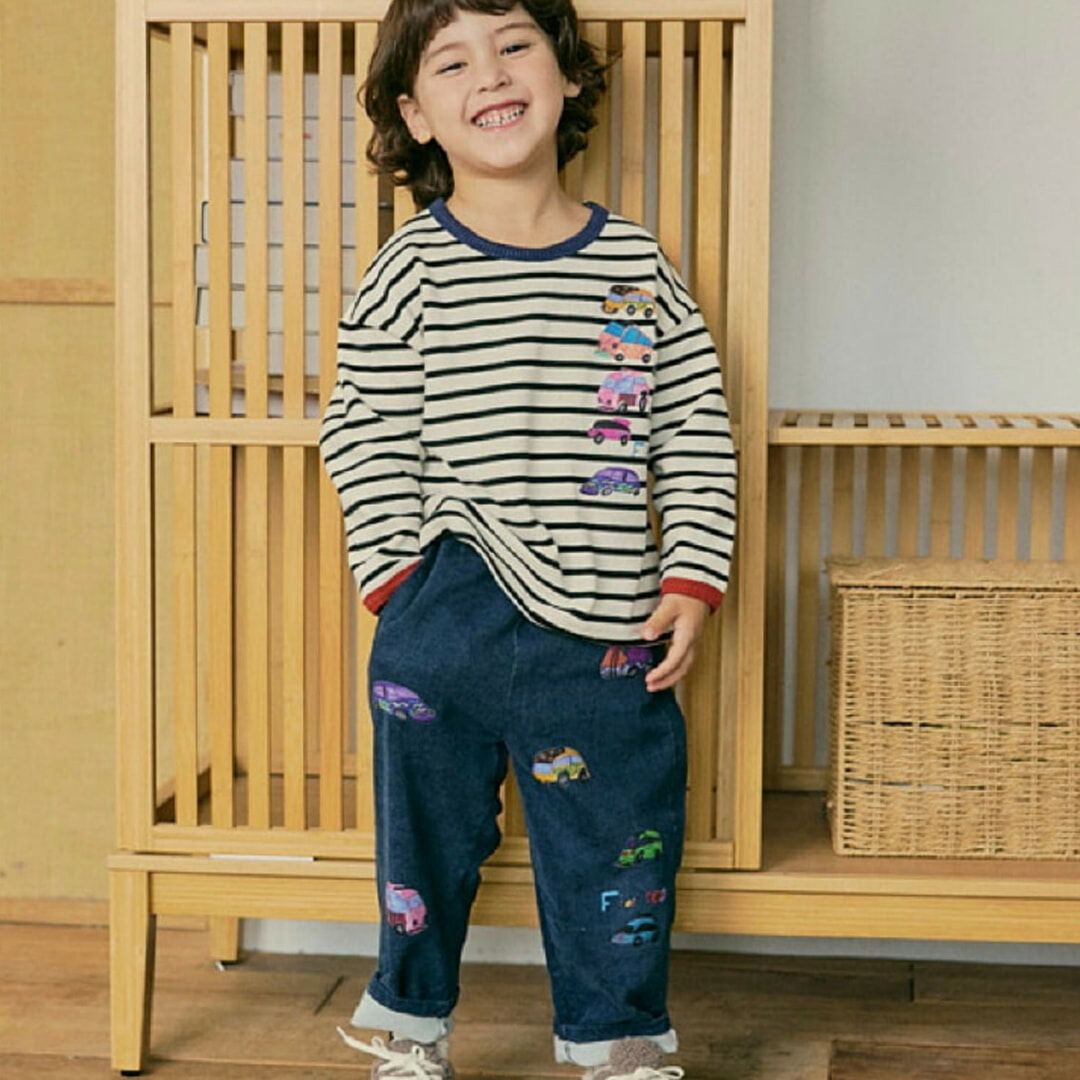 韓國MIMICO - 塗鴉童趣長褲（兩款）