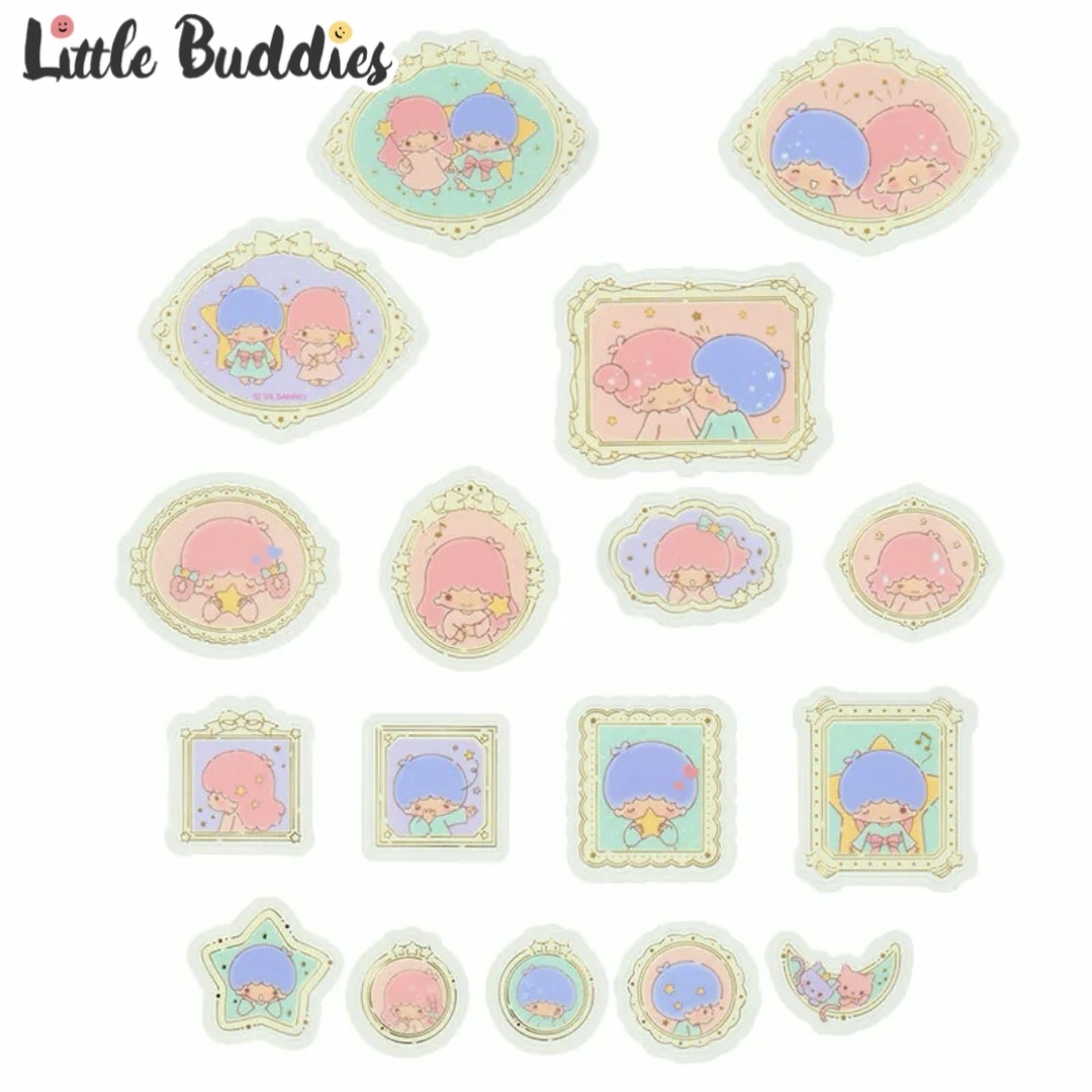日本 Little Twin Stars 畫框設計生日系列 - 貼紙套裝 (51入)
