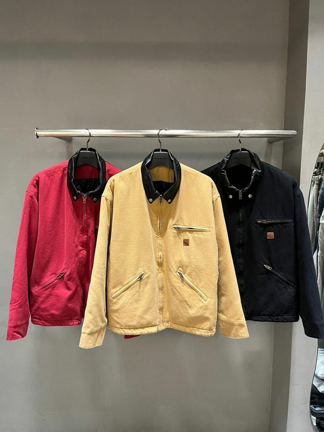 反領拉鍊外套(夾棉) SUB-012JK