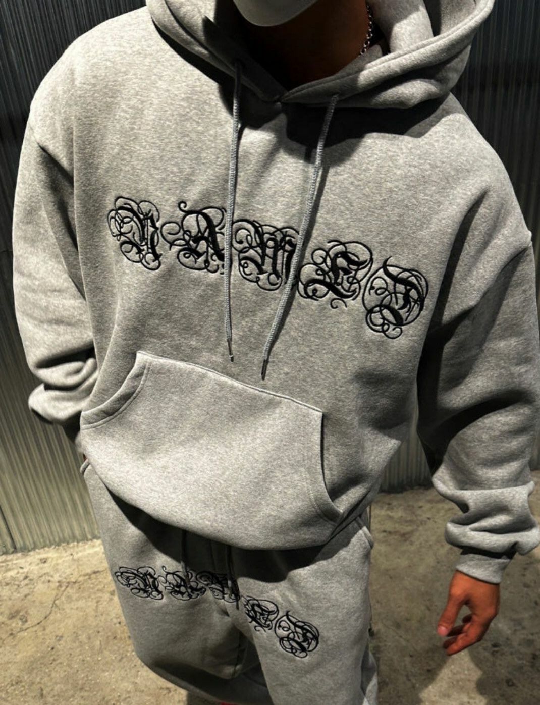 英文字連帽衛衣(薄抓毛底) SUB-019JK