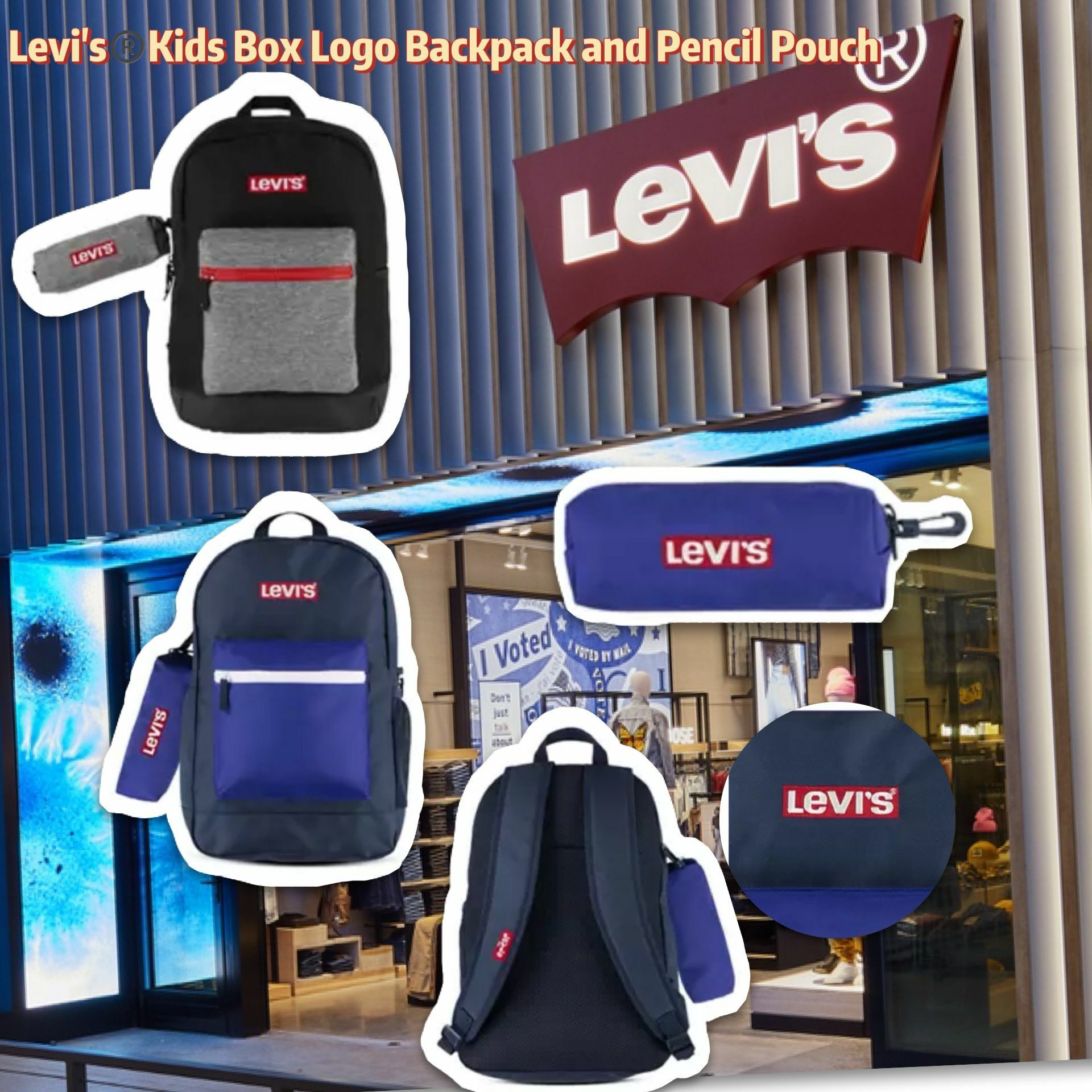 【預購】Levi's G122017 背包+笔袋