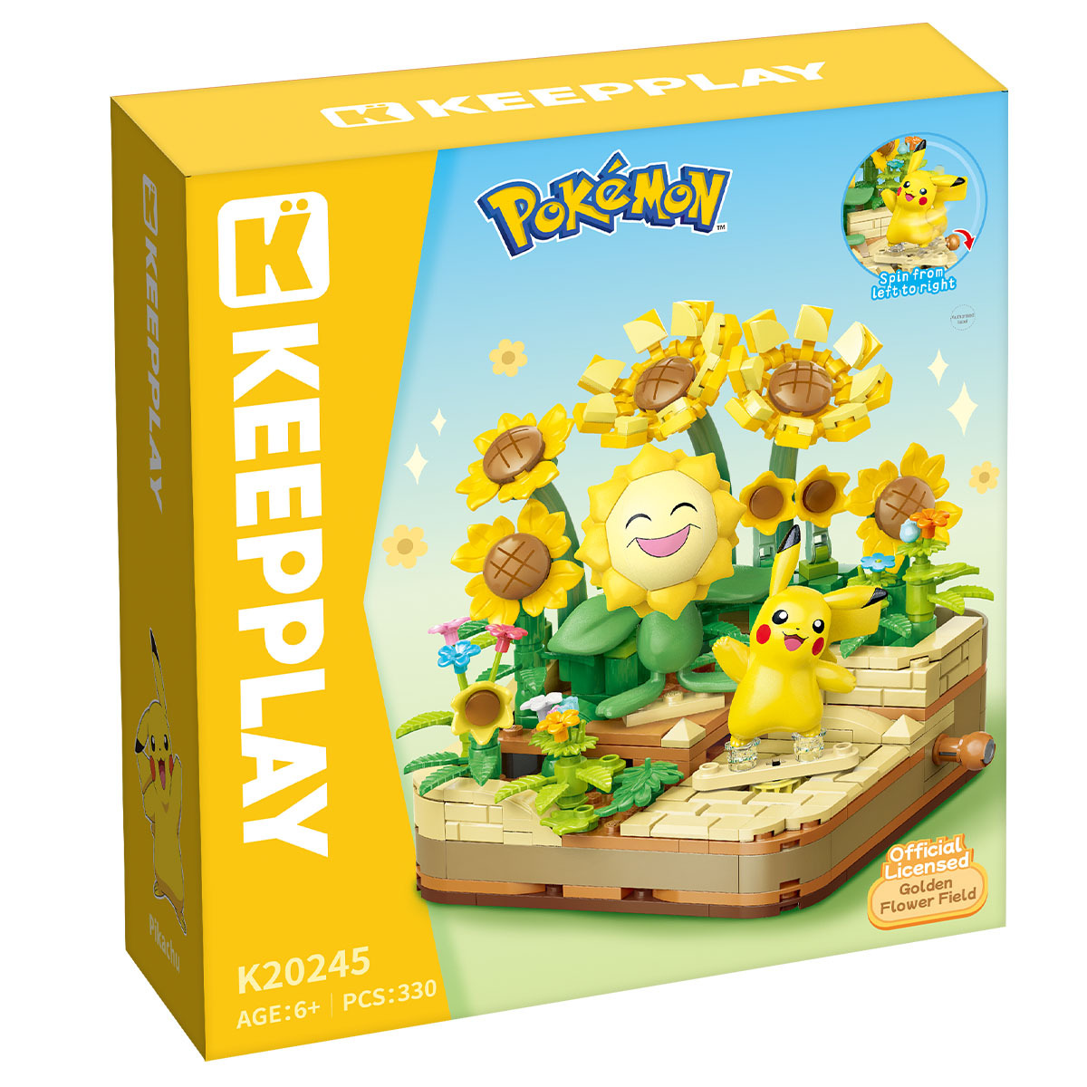皮卡丘與向日花怪的向日葵田捉迷藏