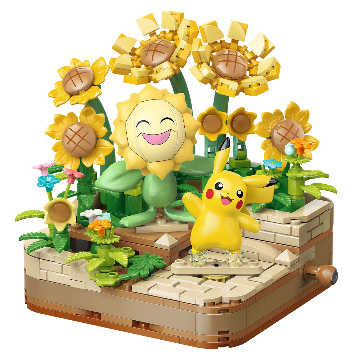 皮卡丘與向日花怪的向日葵田捉迷藏