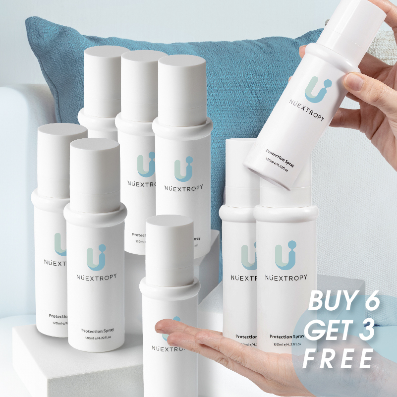 【單入840超值守護組9入】Nuextropy 益淨元全護噴霧 120ml（ 體膚 × 空間雙防護｜敏感肌｜嬰幼兒｜益生菌｜制菌除味｜寵物友善｜織品友善）
