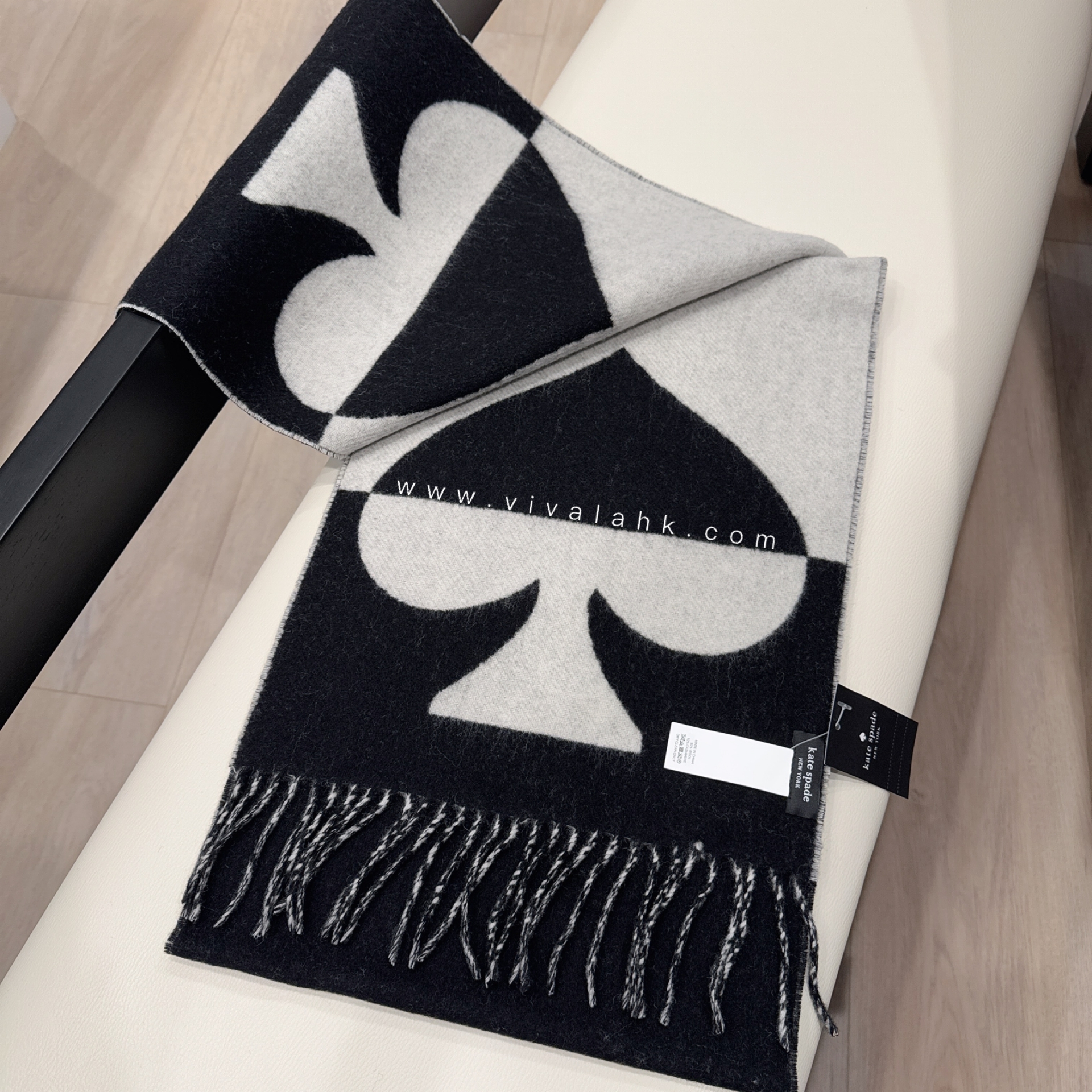 Kate Spade - 羊毛+羊絨 特大頸巾 (KS1004216)