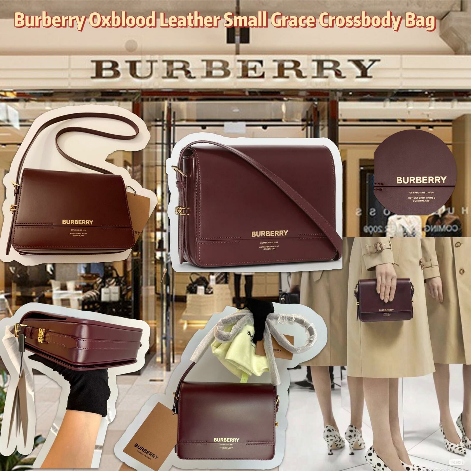 【預購】Burberry G122034 女装斜咩袋