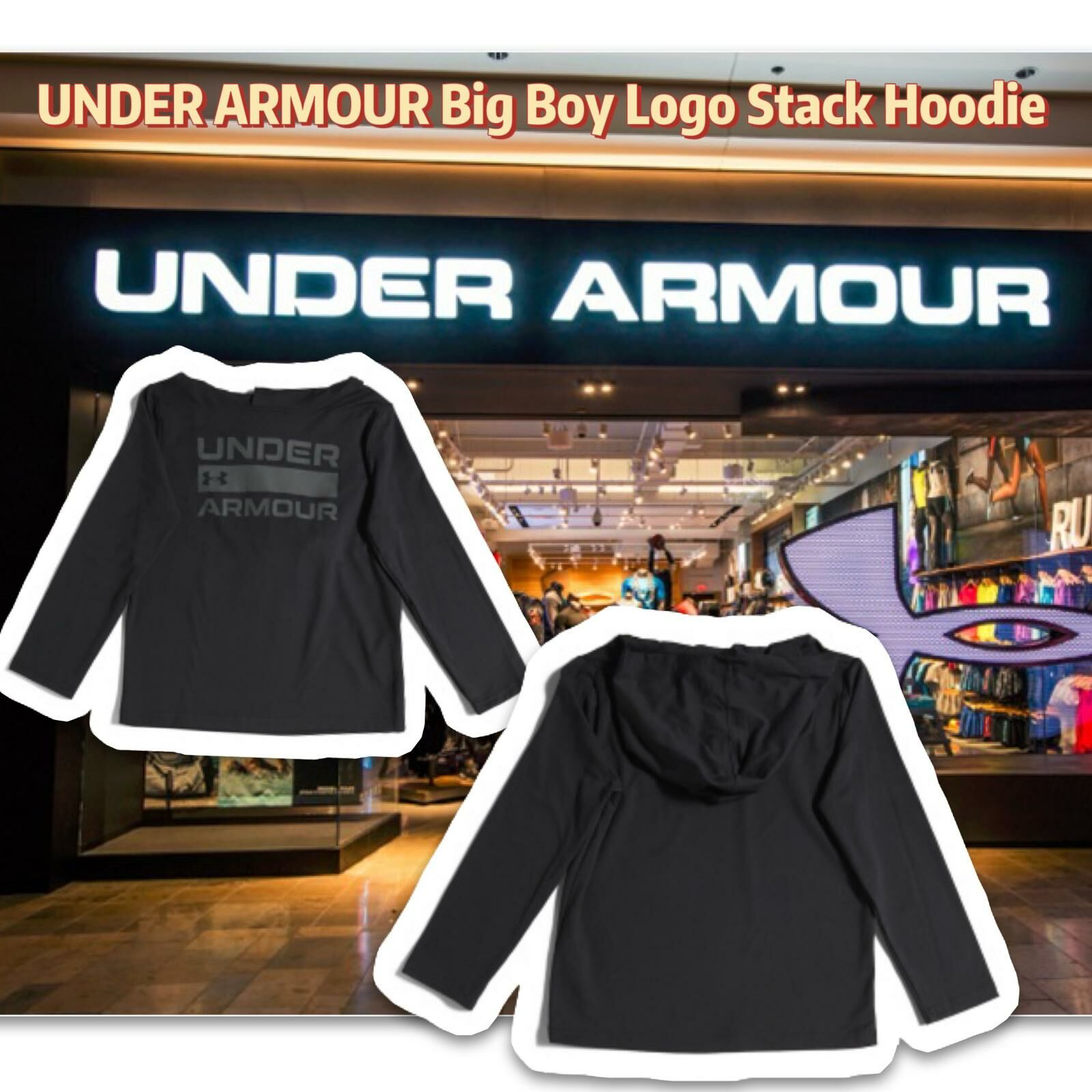 【預購】UNDER ARMOUR  Logo Stack G122040 大童长袖上衣