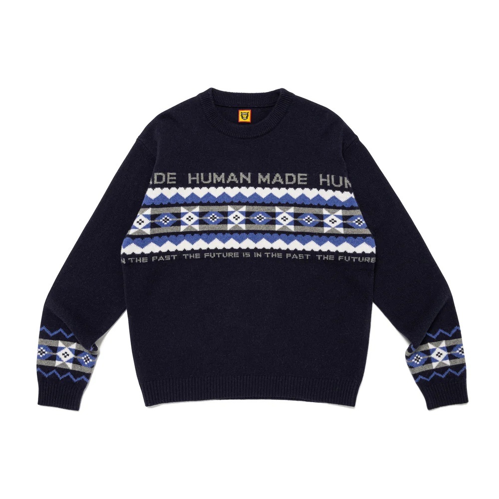 HUMAN MADE 2024 A/W NORDIC KNIT SWEATER - NAVY PRE ORDER ITEM (預訂中)