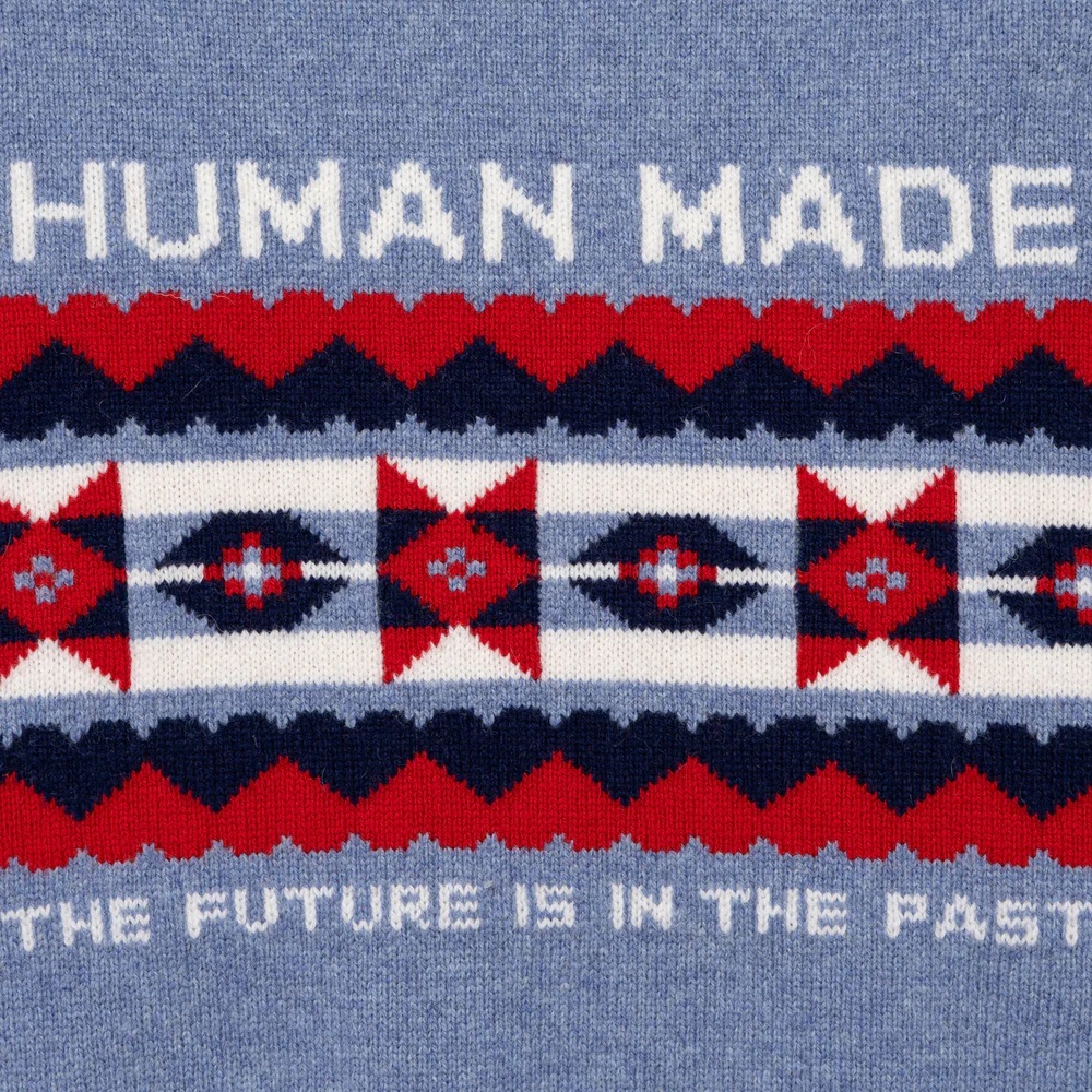 HUMAN MADE 2024 A/W NORDIC KNIT SWEATER - BLUE PRE ORDER ITEM (預訂中)