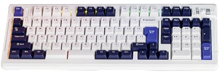 （2026新年限時優惠）EWEADN X99 三模無線機械鍵盤 (海青軸) - 慕青藍(平行進口)