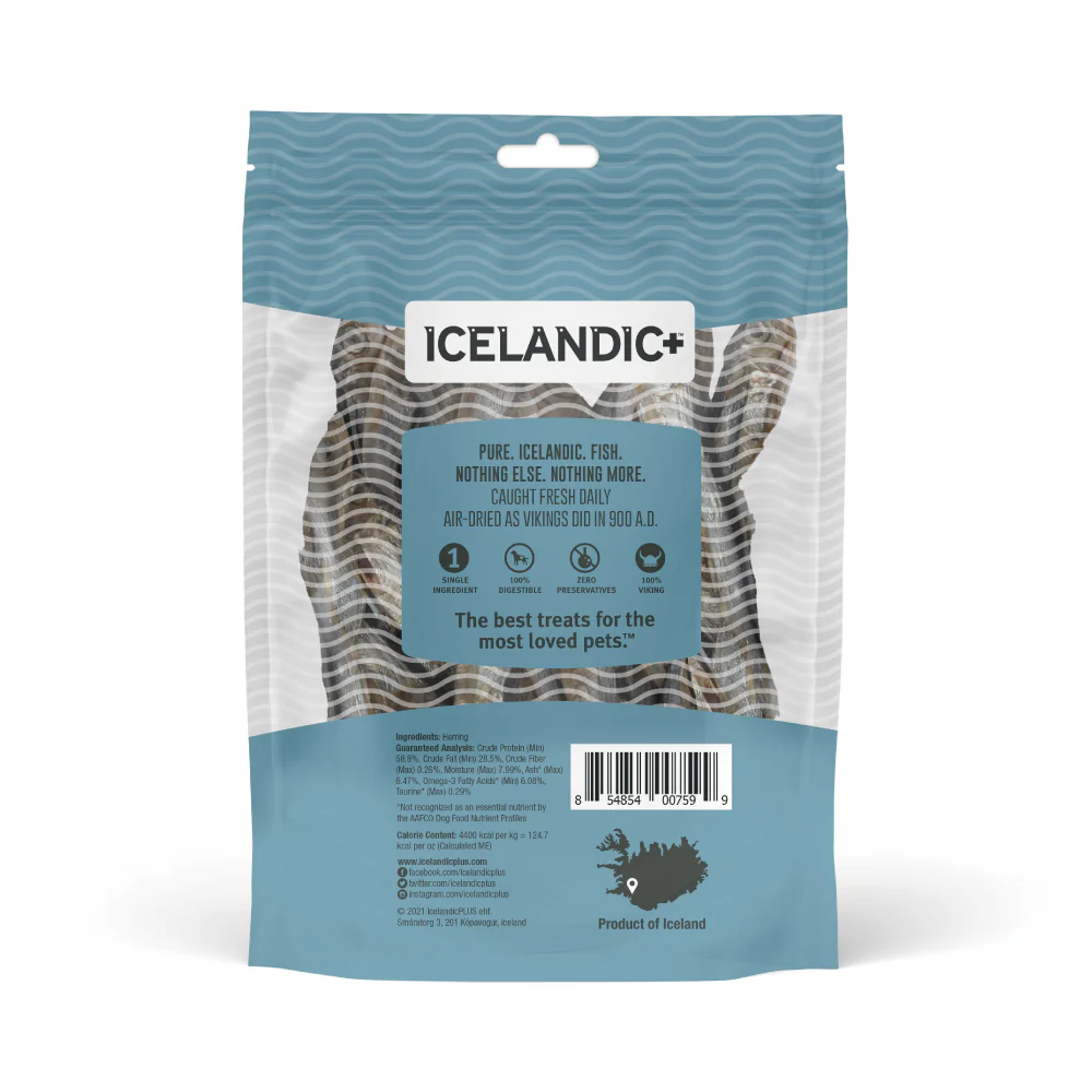 【ICELANDIC+ 】原肉鯡魚乾43g(犬貓零食）