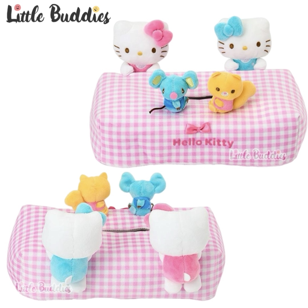 日本 Sanrio 立體公仔格仔紙巾套