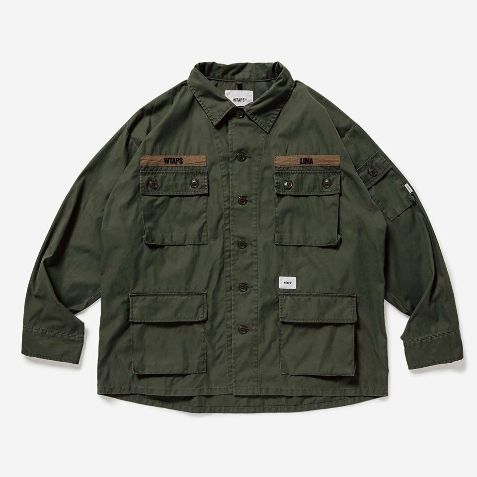 WTAPS EX38 JUNGLE LS 01 NYCO OXFORD | OLIVE