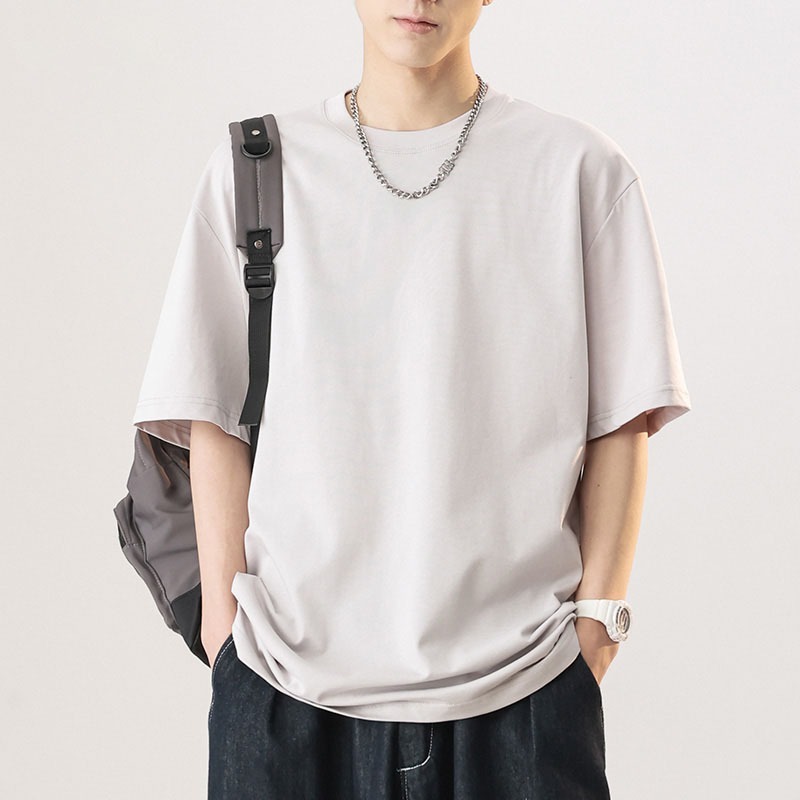 多色純棉修身素T