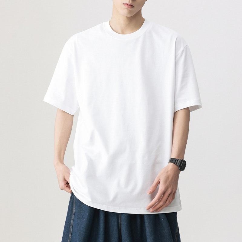 多色純棉修身素T