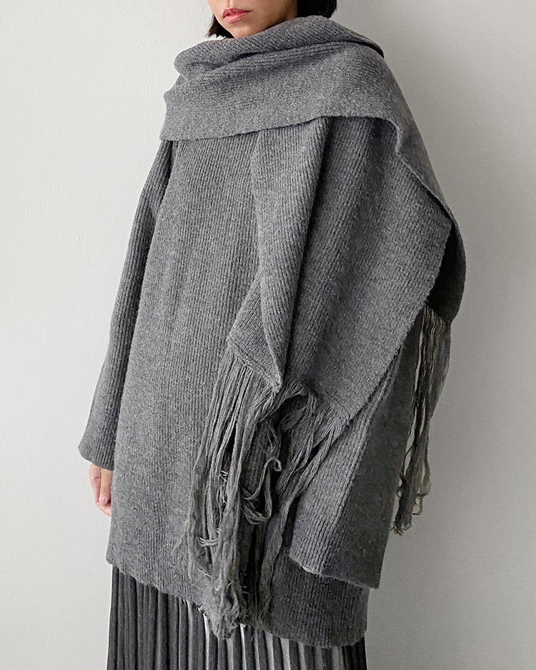 MFT-2651 圍巾寬鬆毛衣