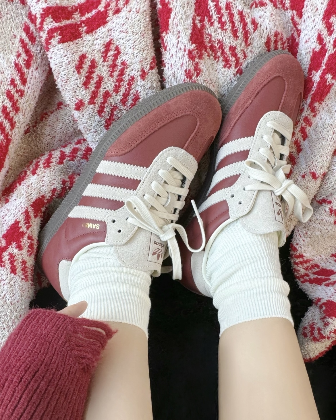 <國外限定🎄>Adidas OG Samba 奶油聖誕紅