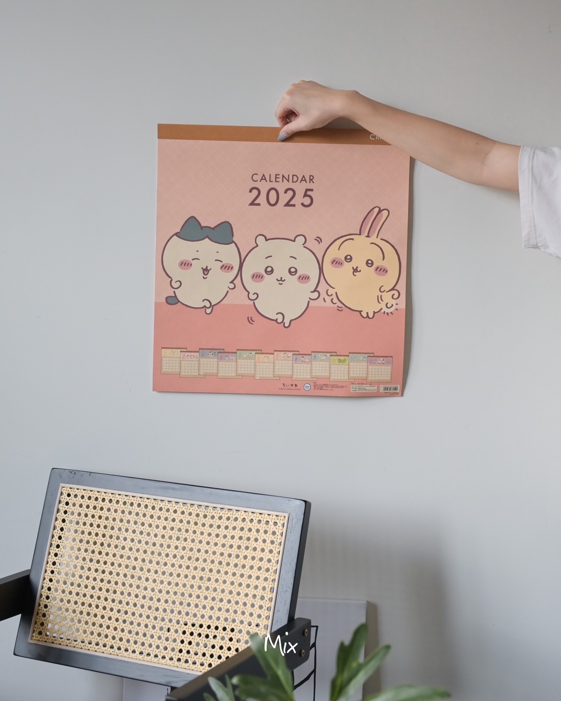 iSNEAKERS｜日本 Chiikawa 吉伊卡哇 2025 壁掛 月曆