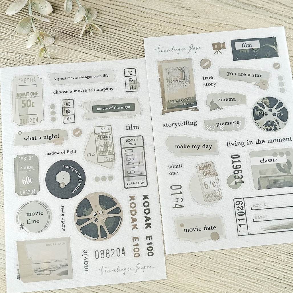 紙上旅行 TOP Studio．About film 轉印貼紙