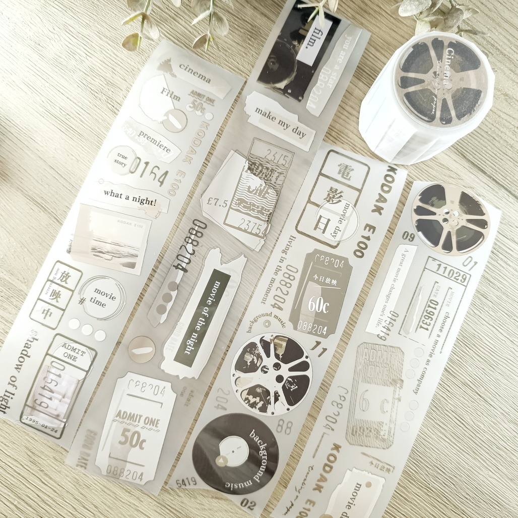 紙上旅行 TOP Studio．Cinema 5cm霧面PET膠帶 <整捲/分裝>