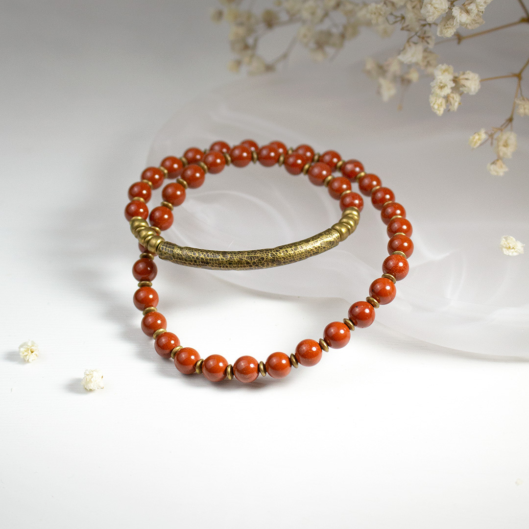 紅碧石手鍊【雙圈】