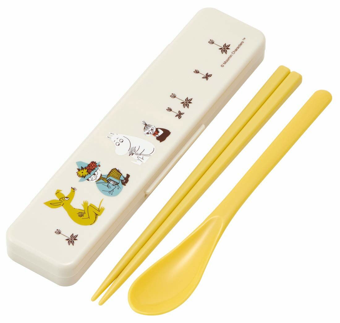 日本 SKATER 環保餐具 筷子+湯匙 兩件組 MOOMIN 野餐