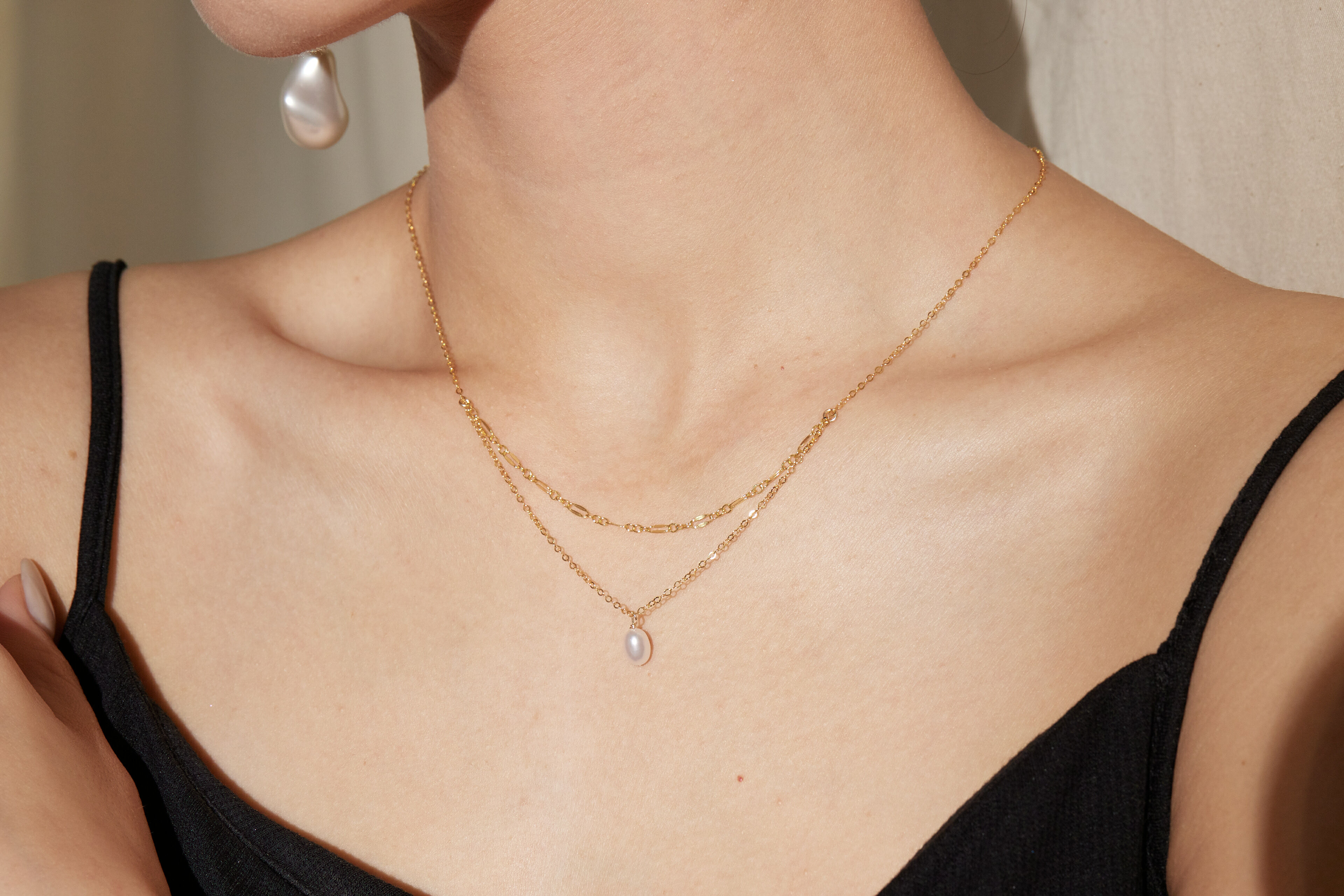 N855  | 14kgf 淡水珍珠項鍊