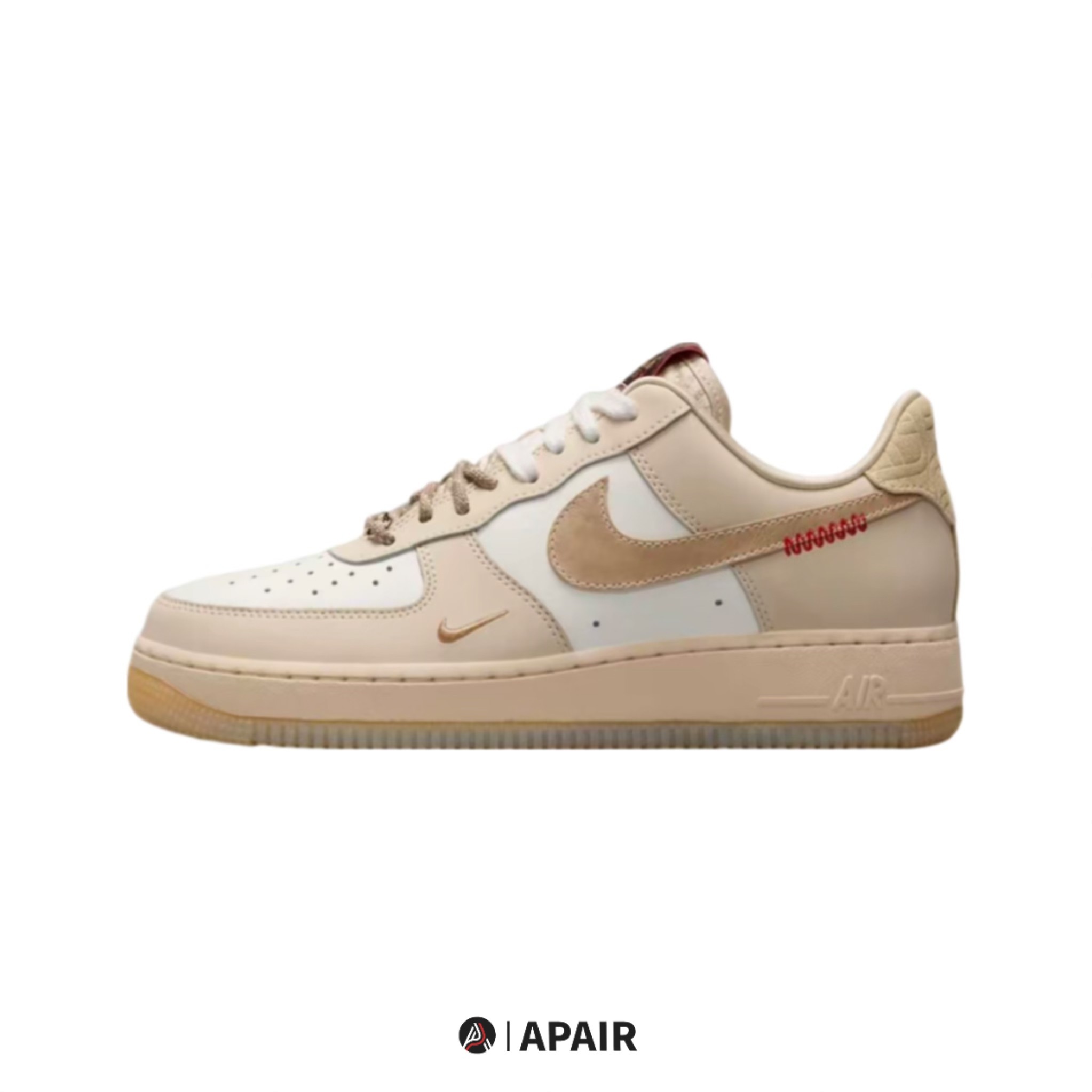 【APAIR】預購 Nike Air force 1 Low CNY "year of the snake" 女款 蛇年限定 奶黃 蛇紋 中國繩結 HV5990-172