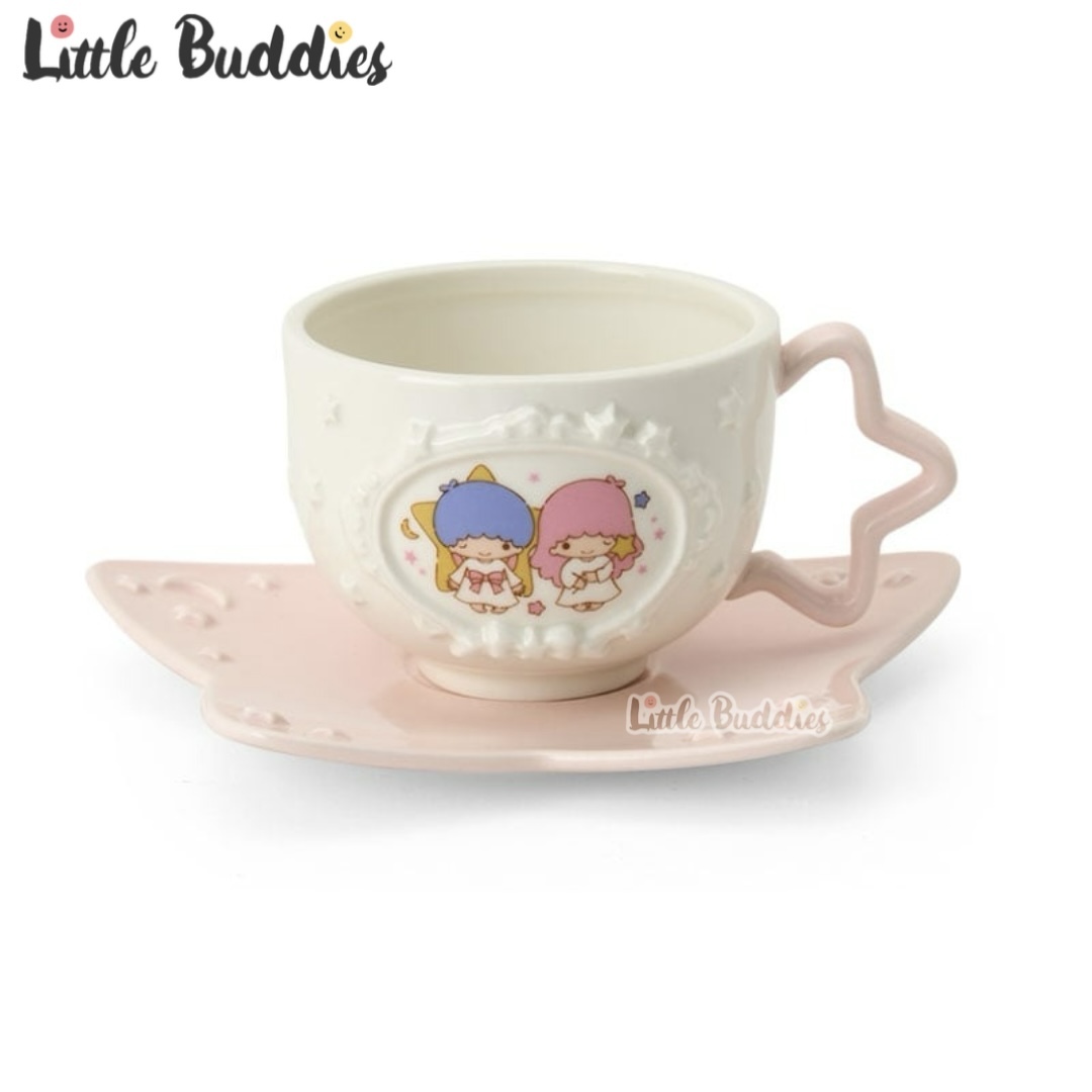 日本 Little Twin Stars 畫框設計生日系列 - 陶瓷杯連碟套裝
