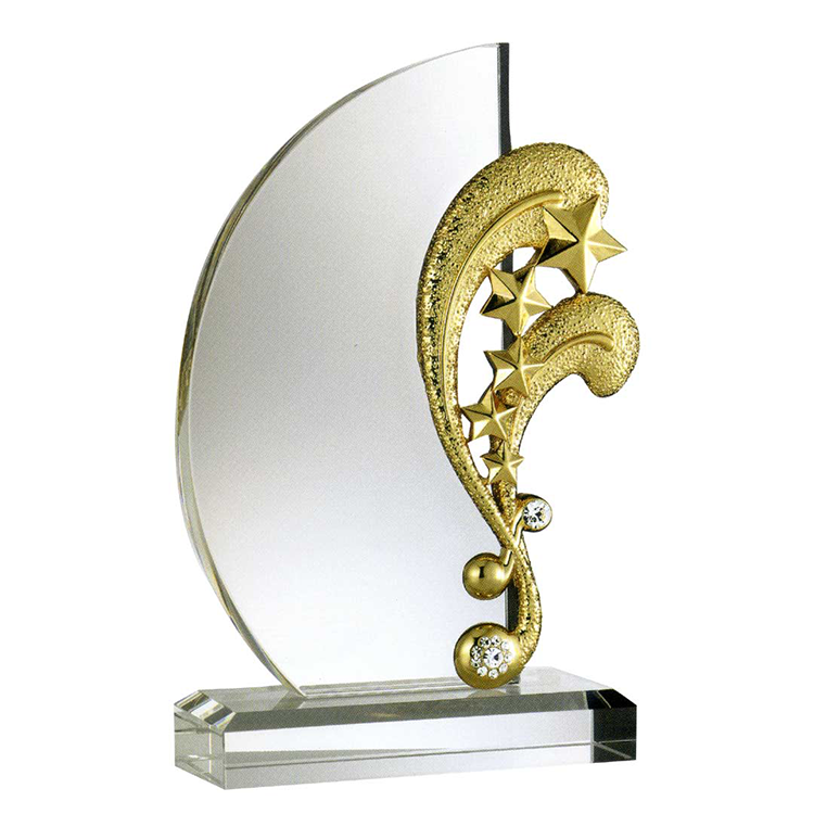 鹿港窯金屬獎座|鼓舞水晶獎牌 榮耀與激勵的耀眼之選
