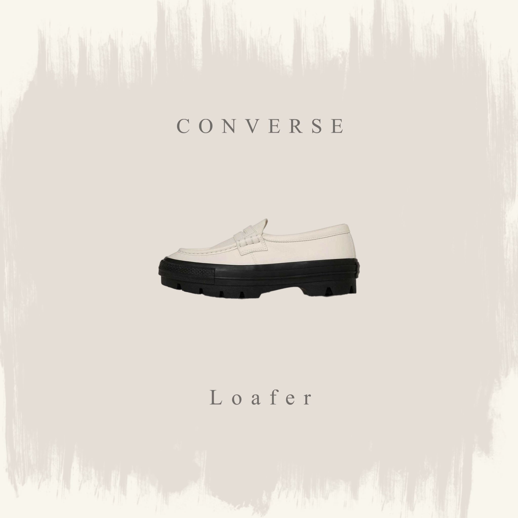 CONVERSE 匡威 白黑拼接 樂福鞋 ALL STAR CHUNK LOAFER 復古 厚底 日本限定 31314201/預購