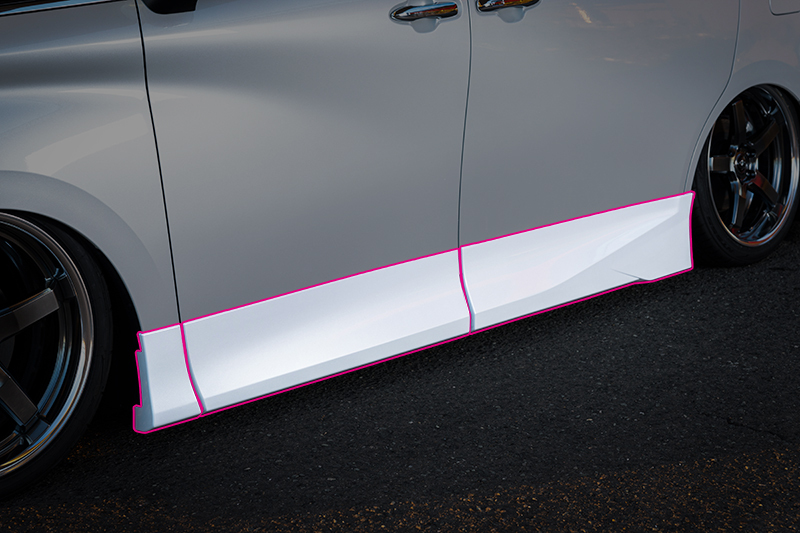 Alphard Kuhl 風格套件 - 側裙三片式