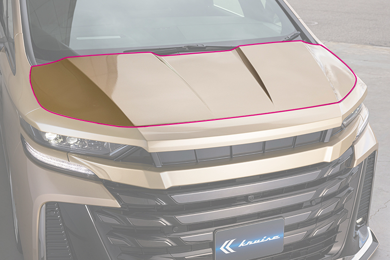 Alphard Kuhl 風格套件 - 賽車引擎蓋