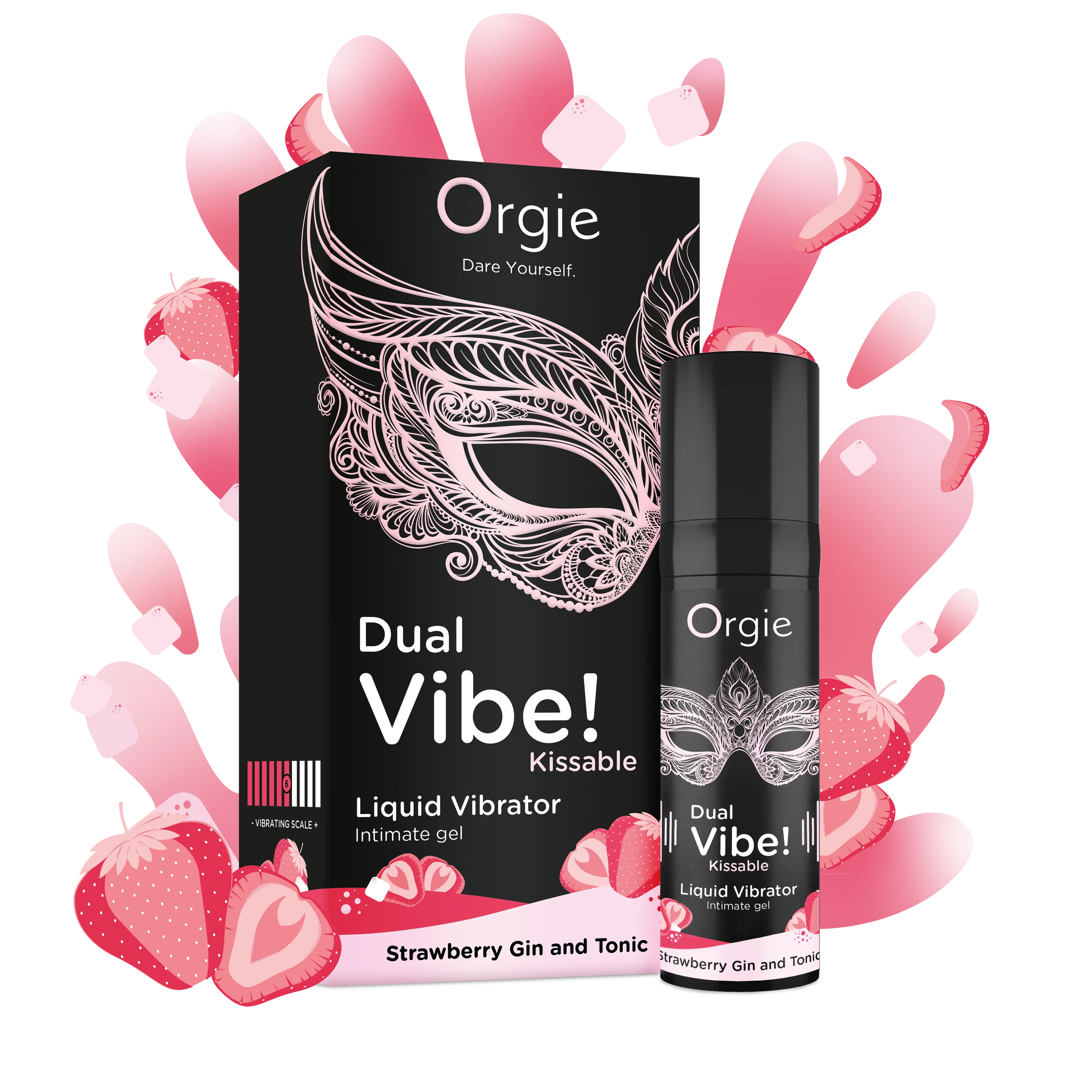 Orgie - Dual Vibe! Kissable Liquid Vibrator Strawberry Gin and Tonic -15 ml