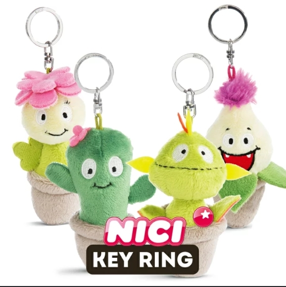 KTQ STORE ‧ 日本 NICI 笑笑羊 掌門狗 盆栽植物 動物 玩偶鑰匙圈 吊飾
