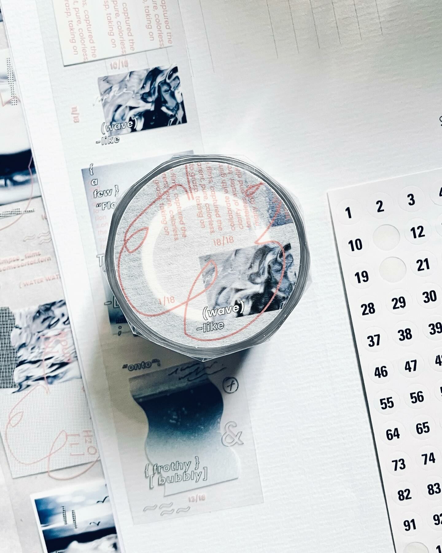 羊君．WATER WATER 水的攝影 4cm亮面PET膠帶 <整捲/分裝>