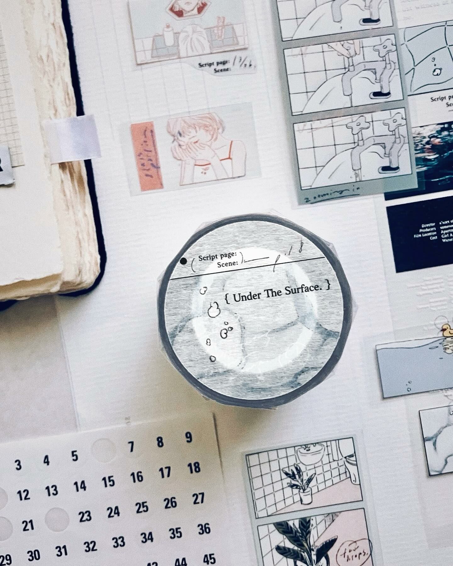 羊君．水面之下 電影分鏡 4cm亮面PET膠帶  <整捲/分裝>