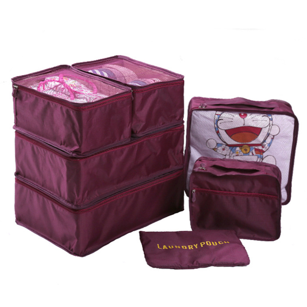 新一代輕巧素雅旅行收納7件套組(5色)