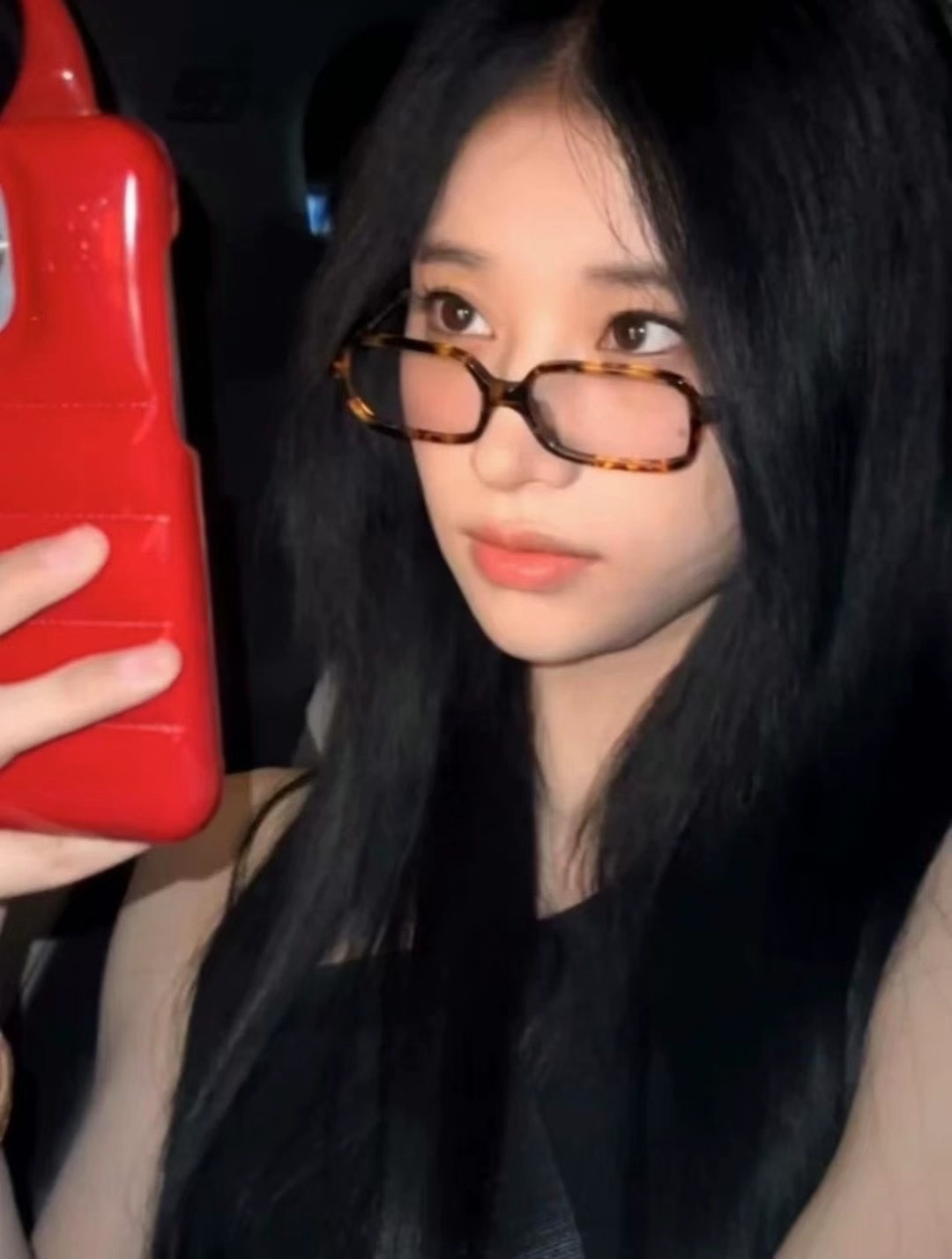 知性豹紋長方框眼鏡     （抗藍光，可換近視鏡片）