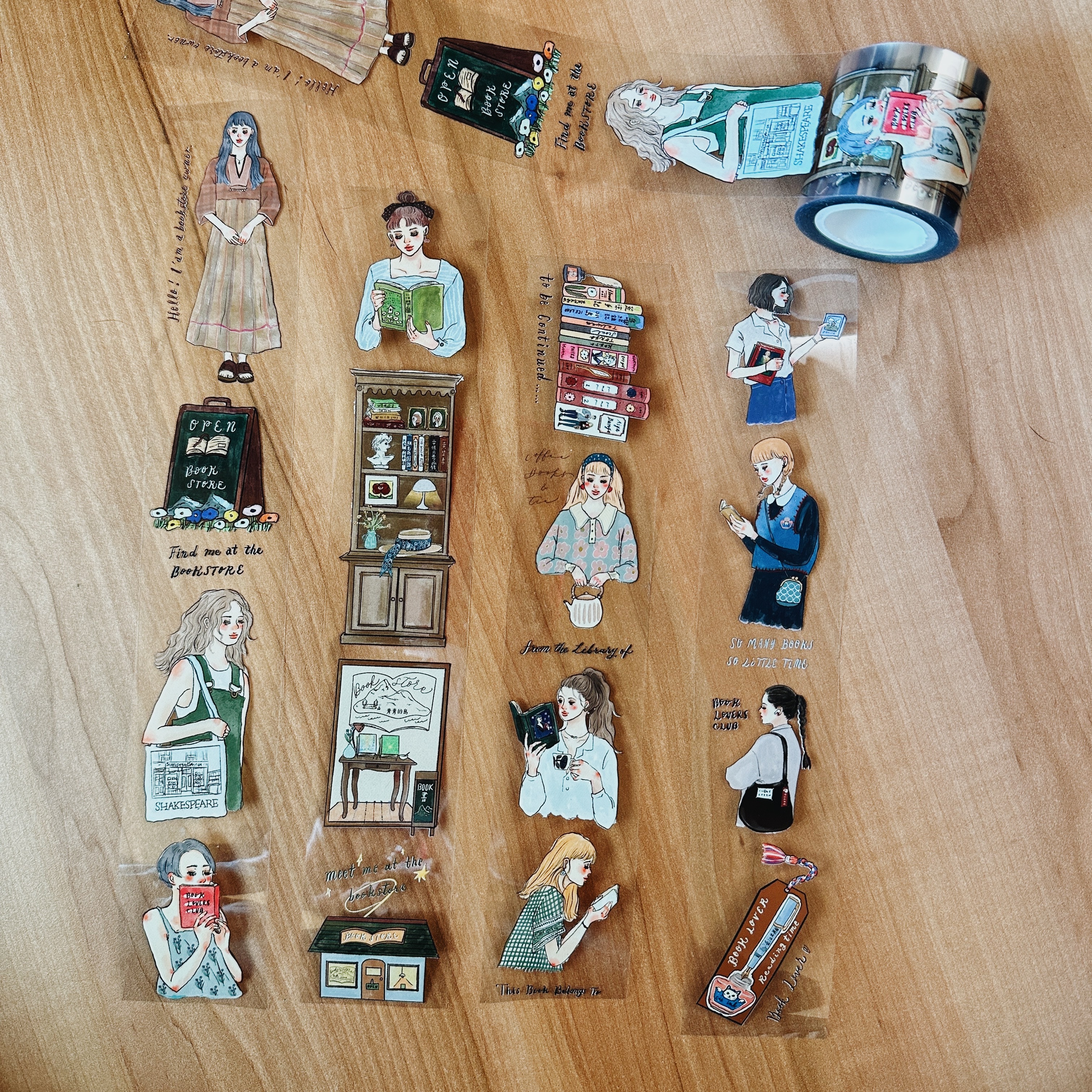 書店女子 find me at the bookstore PET膠帶｜甜蜜生活