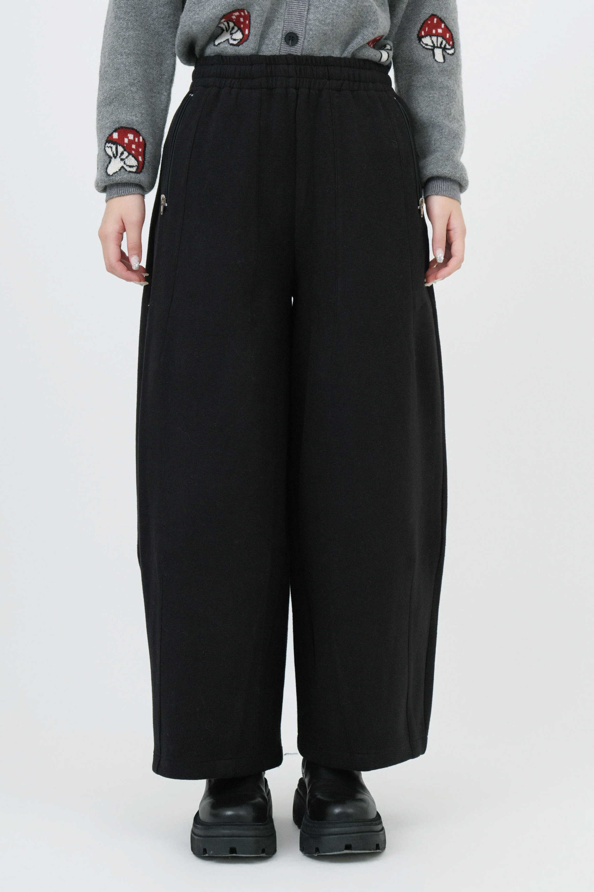 太空棉繭形闊褲 ($現貨款式）