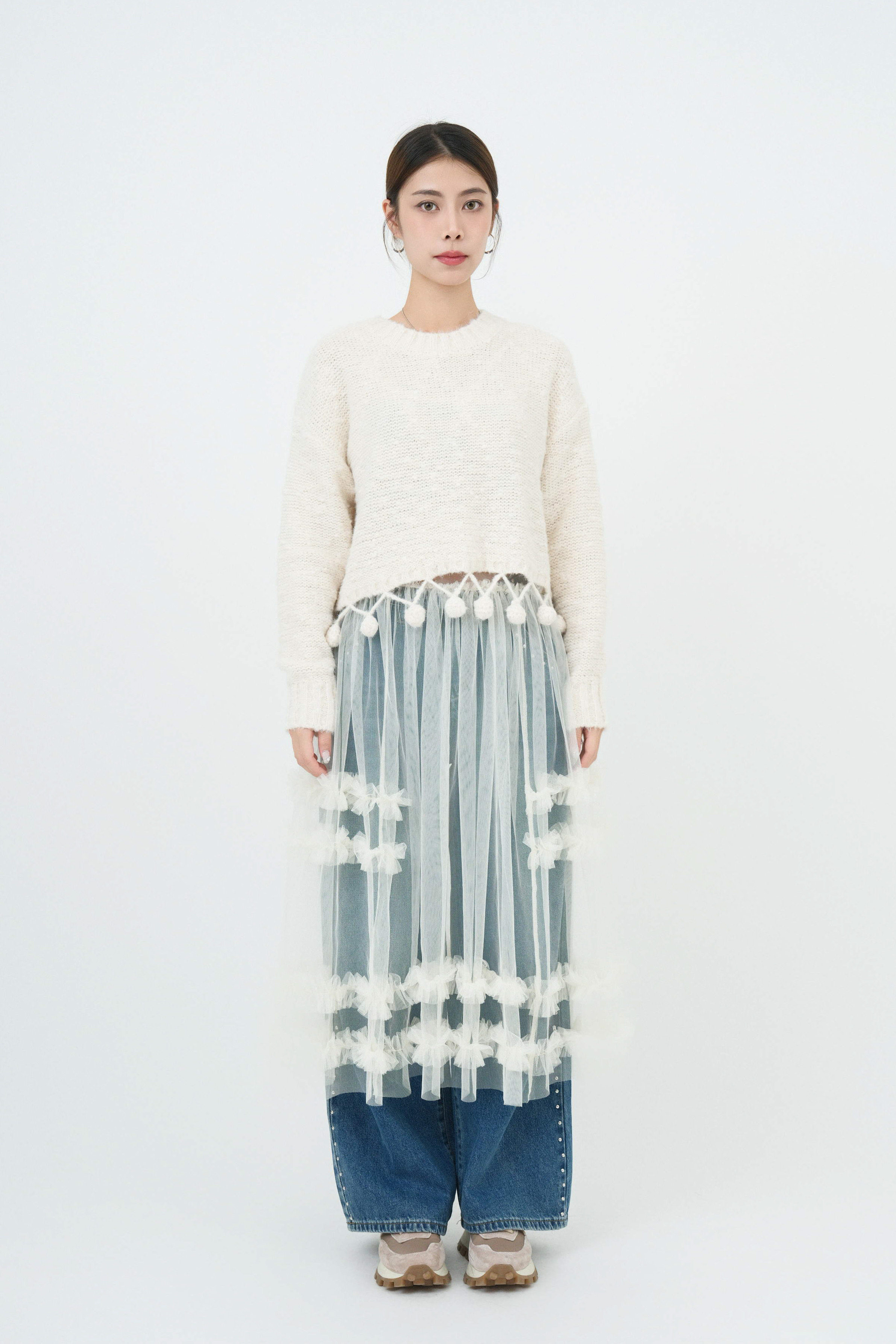 波波吊飾腳短冷衫 (現貨款式）