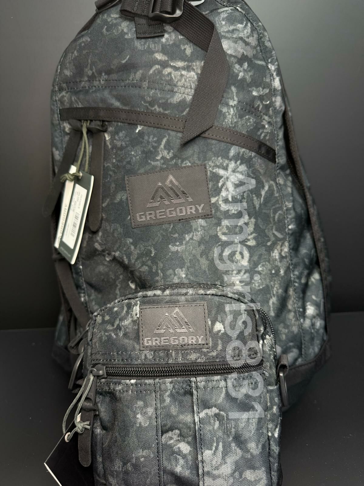 Gregory day pack black tapestry +  Gregory quick pocket m black tapestry