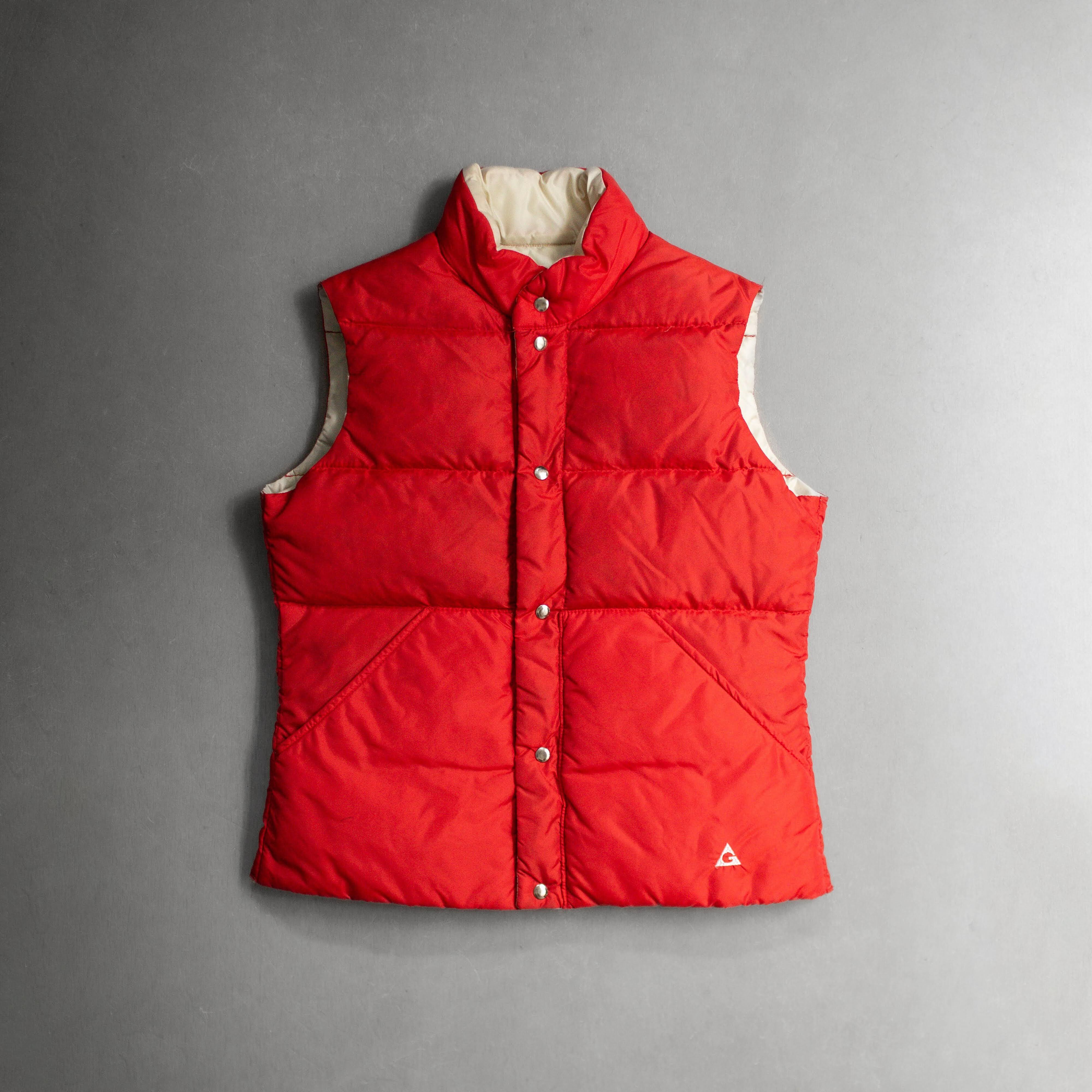 70-80S GERRY DOWN VEST 美國製 紅色 登山 羽絨 背心