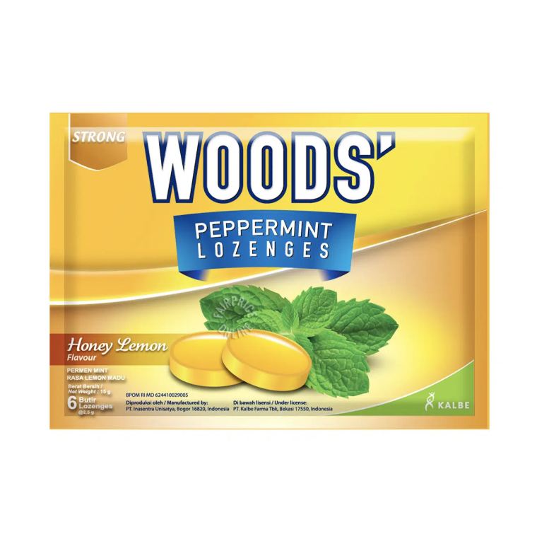 Woods' Peppermint Lozenges - Honey Lemon