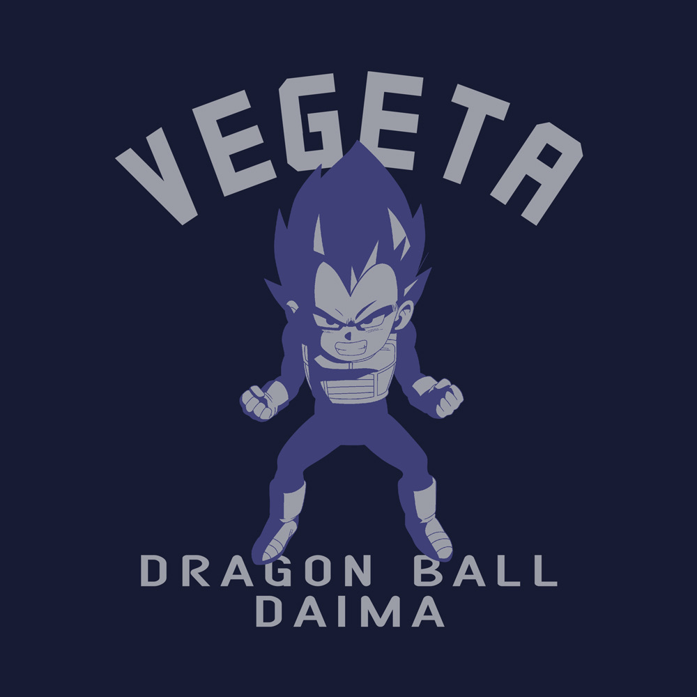 Cospa 0331 ベジータ（ミニ） Tシャツ [ドラゴンボールDAIMA] NAVY