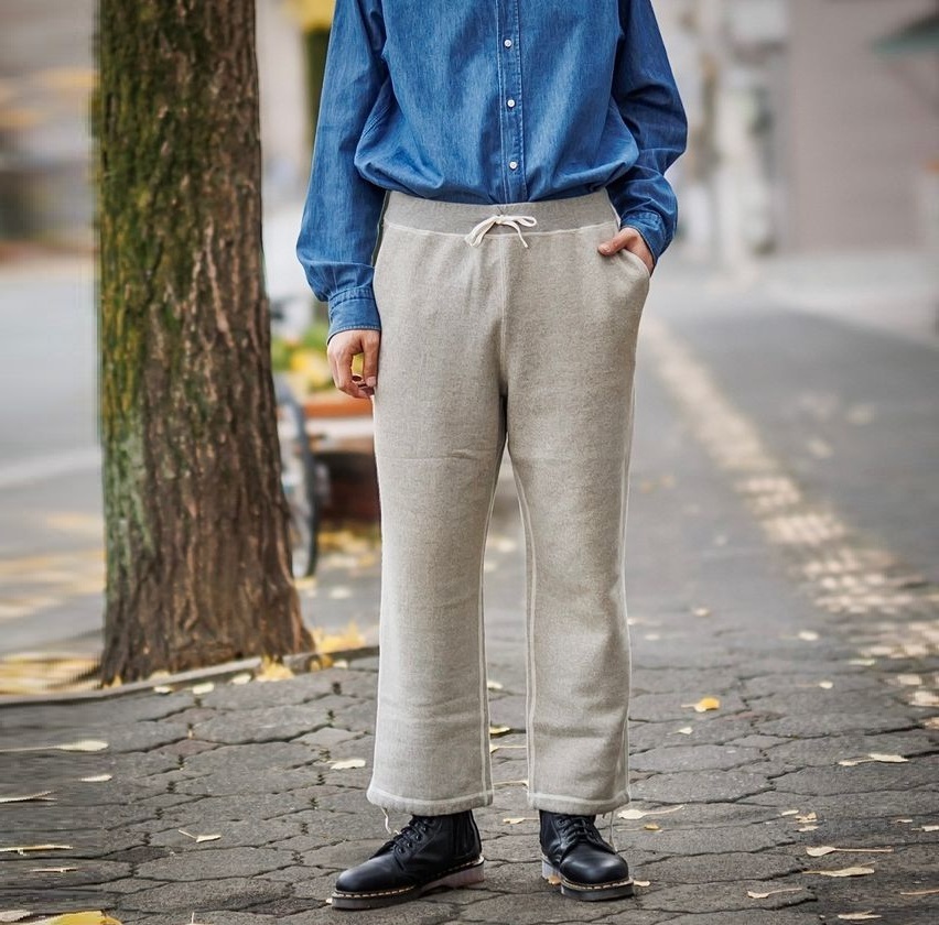 A.PRESSE 2025 S/S VINTAGE SWEAT PANTS - GREY PRE ORDER ITEM (預訂中)