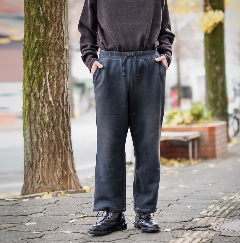 A.PRESSE 2025 S/S VINTAGE SWEAT PANTS - BLACK PRE ORDER ITEM (預訂中)