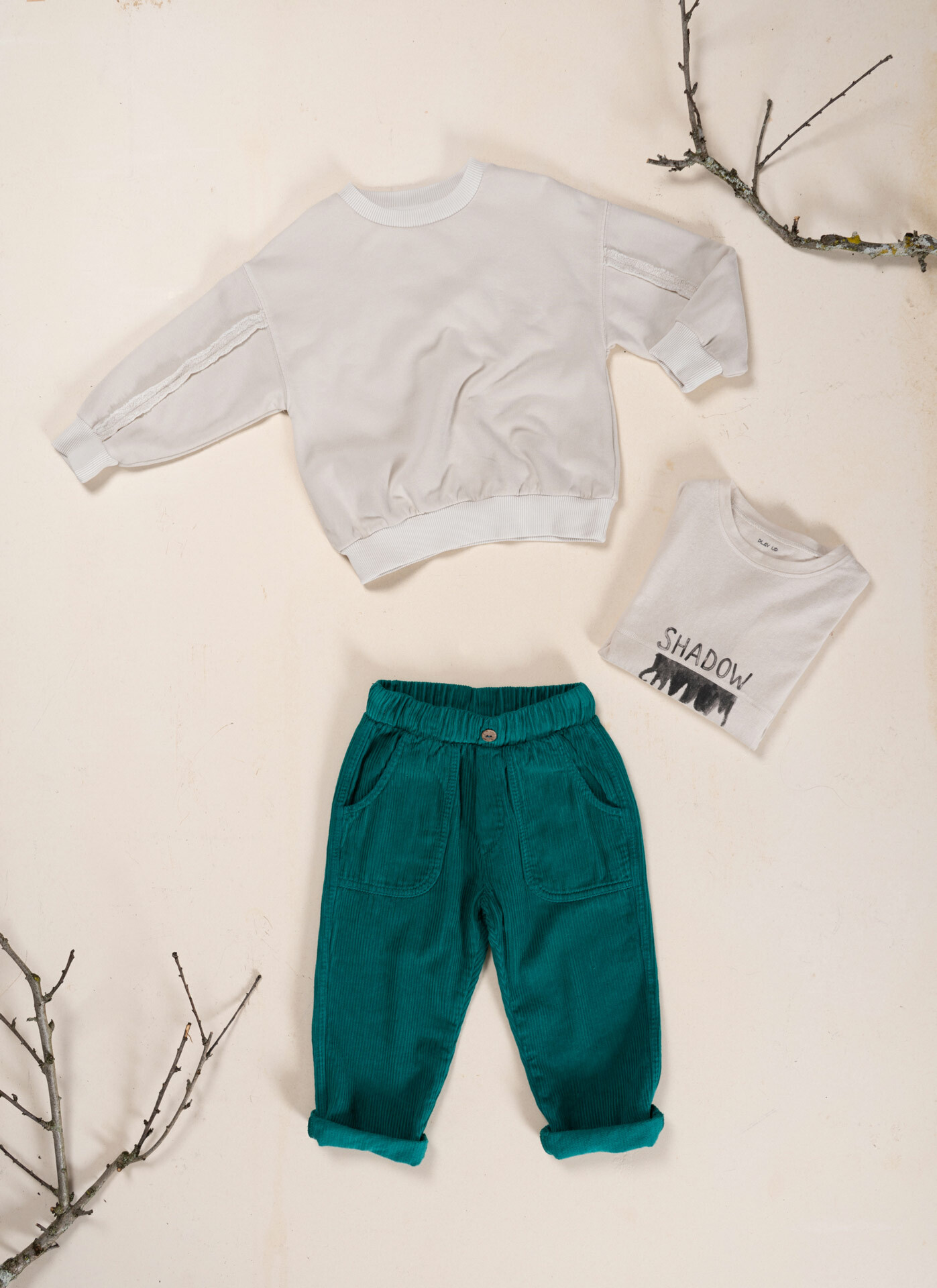 【預購 - 2色】葡萄牙Play Up 有機棉鏡像上衣 (Kids)